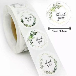 500 Thank you Stickers